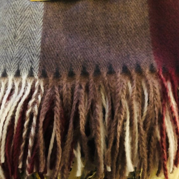 WOOLRICH Plaid Cozy & Soft Blanket Wrap Size OSFA - Picture 4 of 6